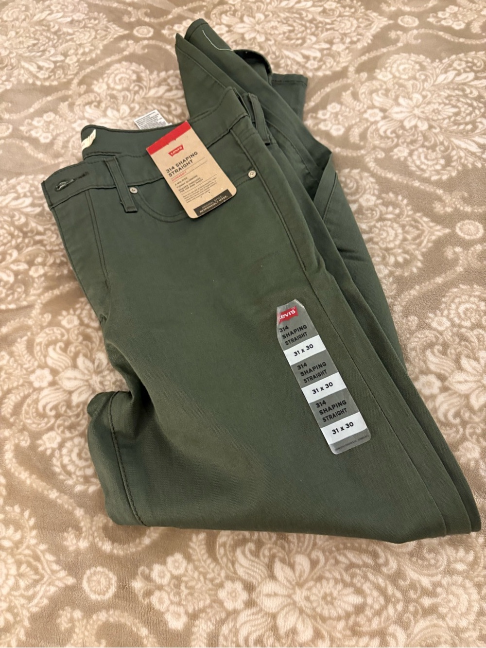 Levi's women  Shaping Straight Jeans - Olive Green